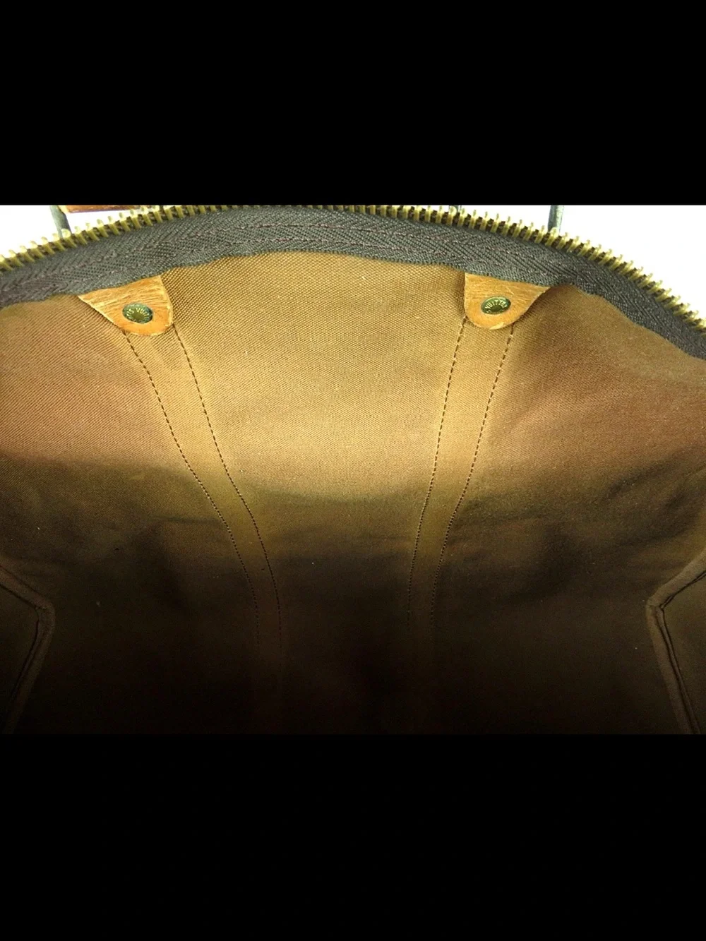 Louis Vuitton Brown Monogram Keepall Duffle Bag